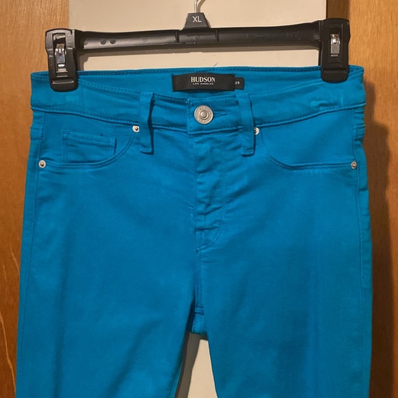 💙💚💙EUC Hudson Turquoise Nico Skinny Jeans - Picture 7 of 10